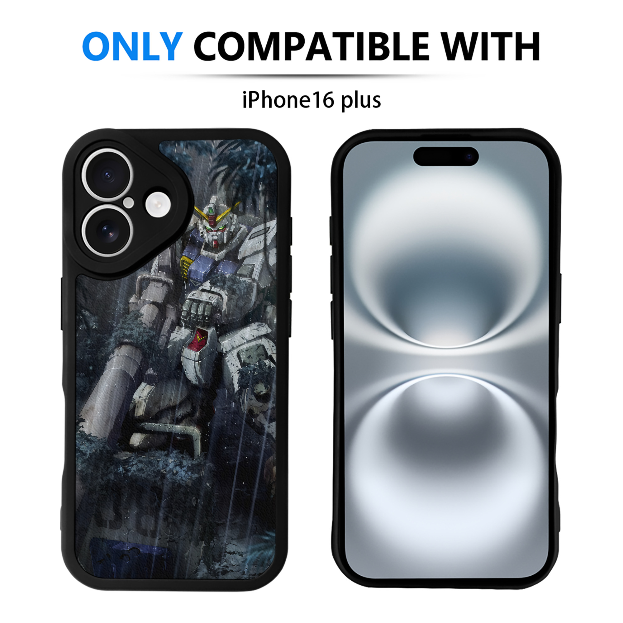 （画像用） 機動戦士ガンダム Mobile Suit Gundam 【iPhone 16シリーズ対応】シリコンスマホケース（レザー調） 材質：シリコン